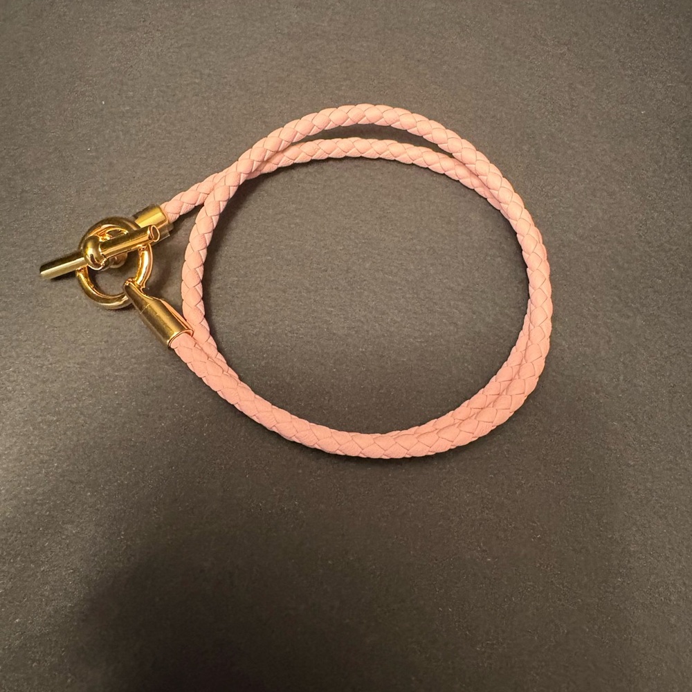 Hermès Pink Braided Bracelet with Box, Bag and Pouch - Picture 2 of 4